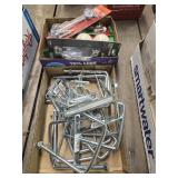 2 boxes U bolts and other items
