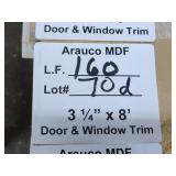 Arauco MDF door and window trim 3-1/4x8ft 160LF