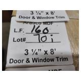 Arauco MDF door and window trim 3-1/4x8ft 160LF