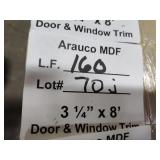 Arauco MDF door and window trim 3-1/4x8ft 160LF