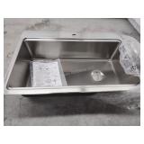 Elkay stainless steel sink 33x21
