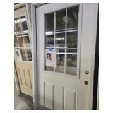Exterior door,  36 In, 9 Lite, LH