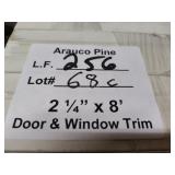 Arauco pine door and window trim 2-1/4x8ft 256LF