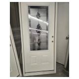 Exterior door, 36 In, 3/4 Deco. LH