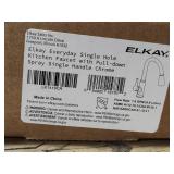 Elkay single hole faucet with pull down spray
