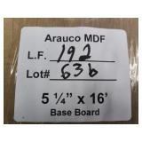 Arauco MDF 5-1/4in x 16ft base board 192LF