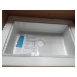 Elkay 30in fireclay farmhouse sink white