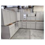14pc Stone Harbor Grey kitchen cabinet set