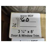Arauco MDF door and window trim 3-1/4x8ft 160LF