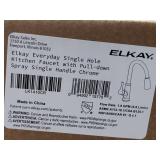Elkay single hole faucet with pull down spray