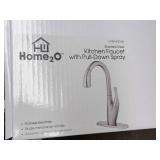 Home2O kitchen faucet with pull down spray