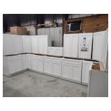 16pc Arcadia White kitchen cabinet set