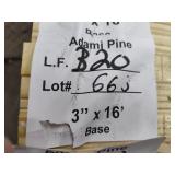 Adami pine base trim 3in x 16ft 320LF