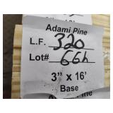 Adami pine base trim 3in x 16ft 320LF
