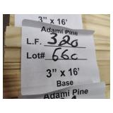 Adami pine base trim 3in x 16ft 320LF