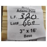 Adami pine base trim 3in x 16ft 320LF