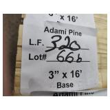 Adami pine base trim 3in x 16ft 320LF