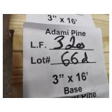 Adami pine base trim 3in x 16ft 320LF
