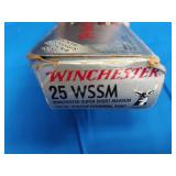 .25 WSSM ammo 1 full box