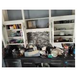 Contents of cabinets in kitchen