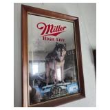 Miller beer mirror