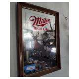 Miller beer mirror