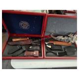Knives and sheaths 2 boxes