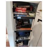 Contents of closet - games and other