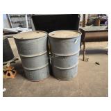 2 55 gallon drums, empty