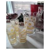 Pitcher and glasses