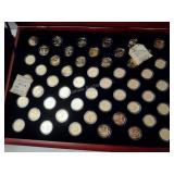 Gold plated state quarter set Morgan Mint