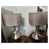 2 table lamps