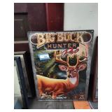 Big Buck Hunter metal sign