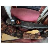 3 gun cases and 2 holsters