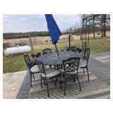 Metal Patio table and chairs