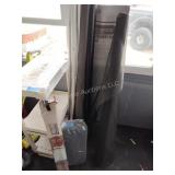 Lot with screen, wrap, plastic shelf and other