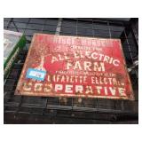 Farm electric sign
