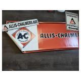2 Allis Chalmers signs and banner
