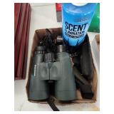 Binoculars, scent block and other