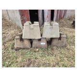 5 Concrete post blocks