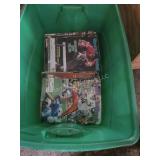 Tub of sports illustrated magazines