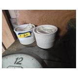 2 sets of popcorn bowls