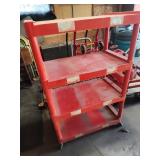 Plastic rolling shelf