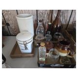 3 flats assorted glassware