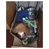 Box of kitchen ware