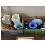 2 Boxes Pottery - some As-is