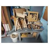 Craft wood and table