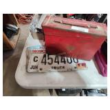 Ammo can and license plates