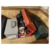 3 boxes plumbing items