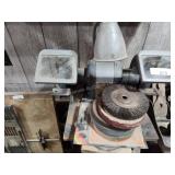 Bench grinder and wheels